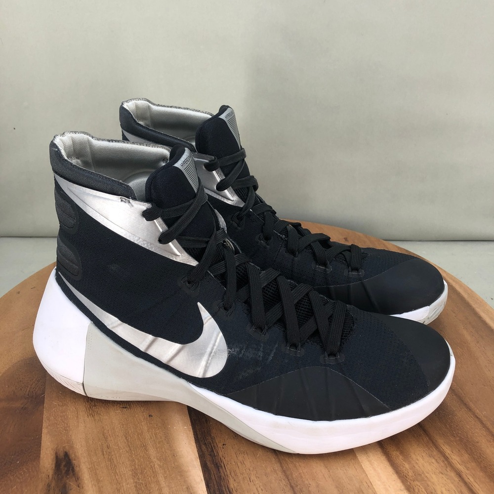 Nike Hyperdunk 2015 Womens Basketball Shoes Black Silver 749885-001 Size 10.5